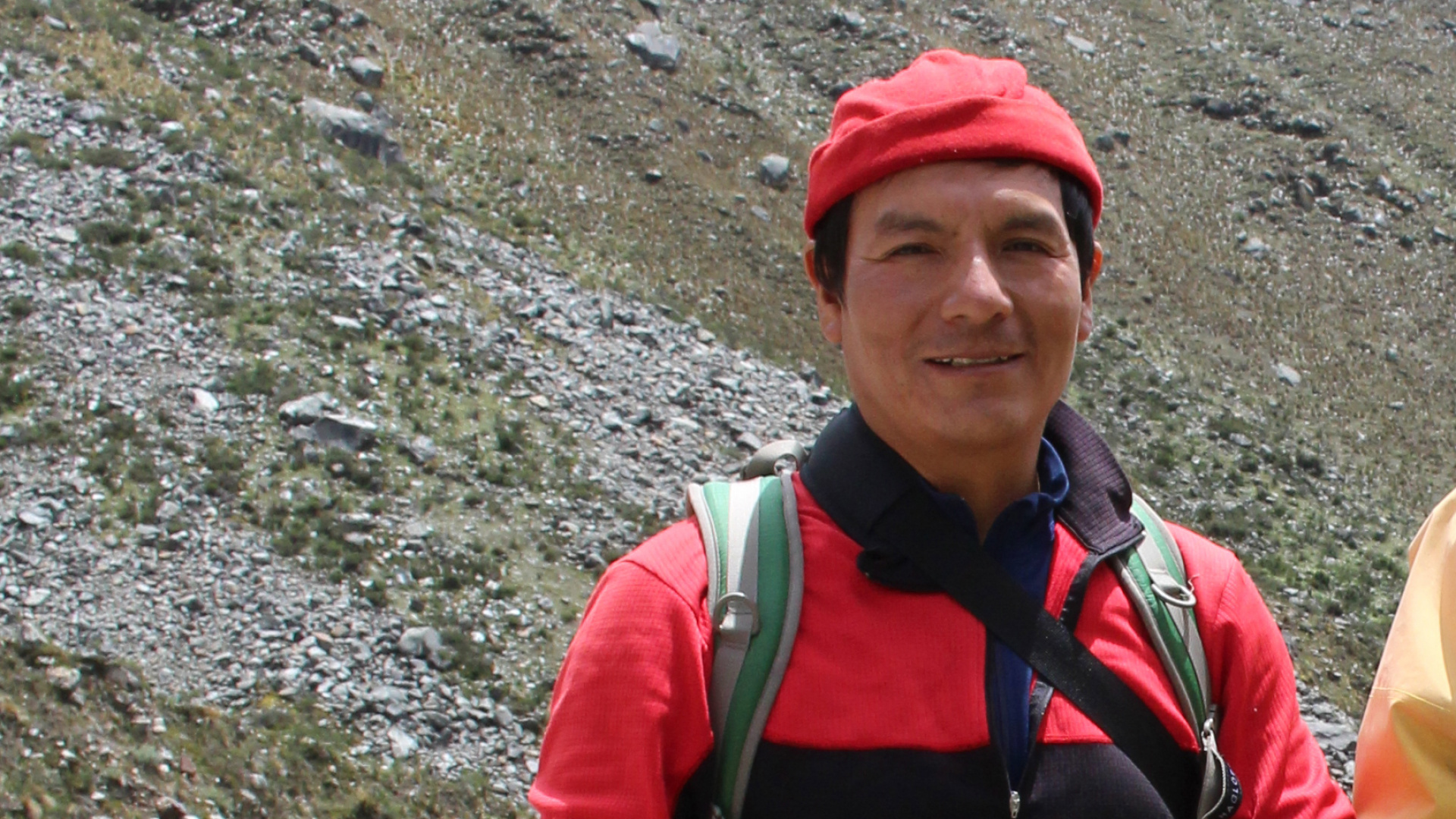 El peruano Saúl Luciano Lliuya, que demandó a una empresa energética alemana, presenta su caso